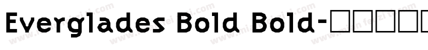 Everglades Bold Bold字体转换